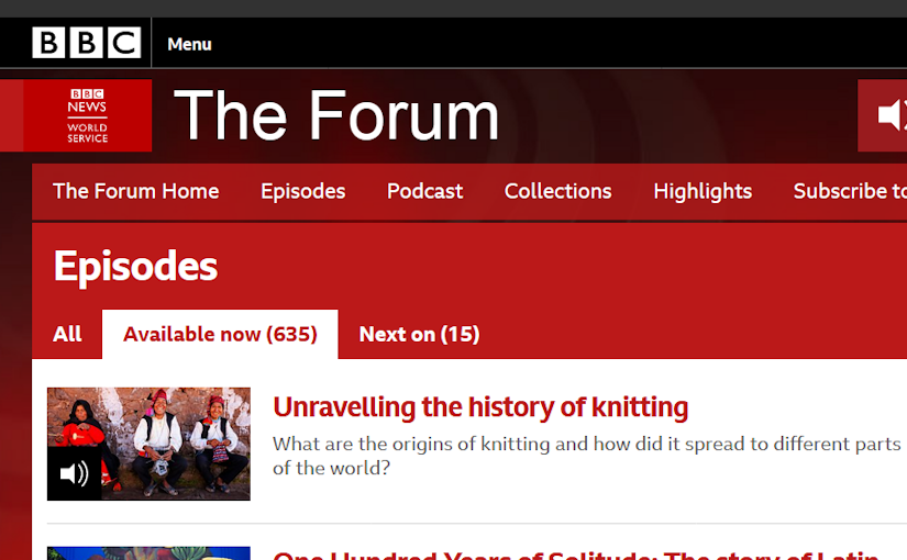 Unravelling The History Of Knitting On BBC World Service