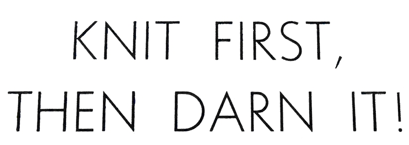 Darning Masterclass Fully Booked